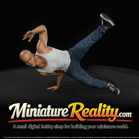 Breakdancer Figure — Dynamic Freeze Pose