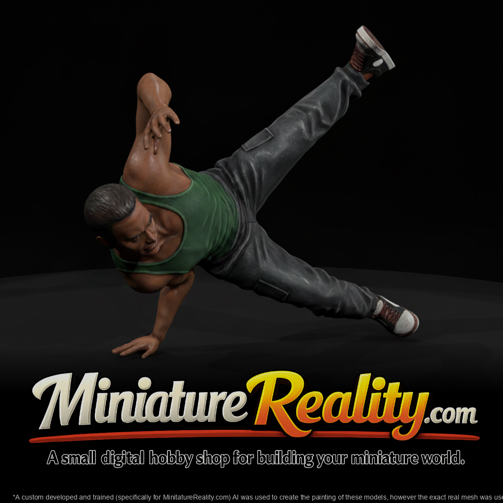 Breakdancer Figure - Dynamic Freeze Pose