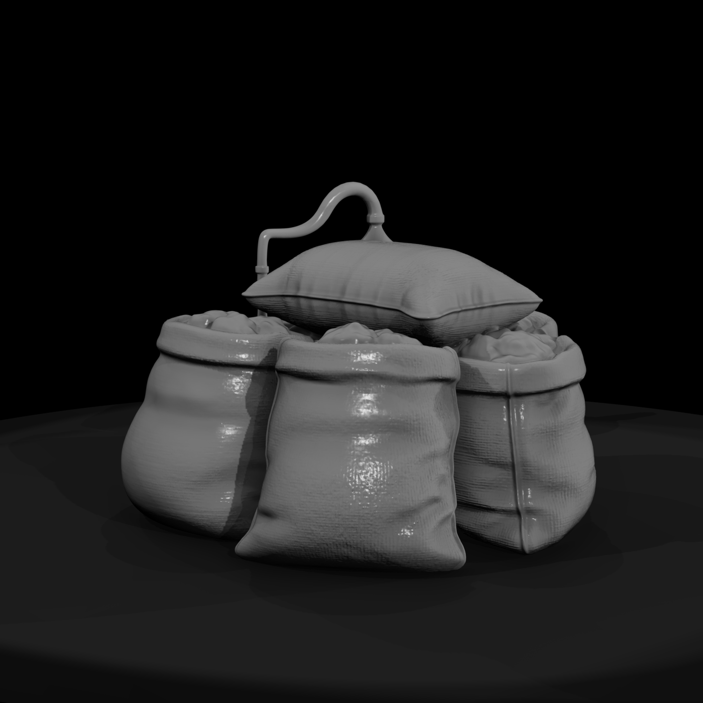 burlap sacks