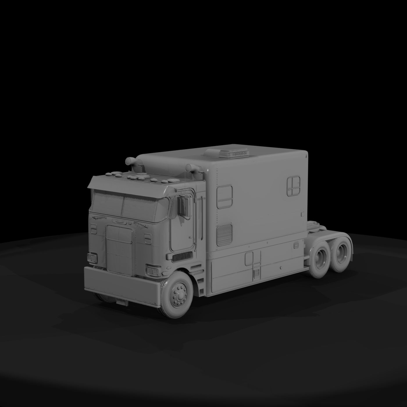 Cabover Semi Truck Camper
