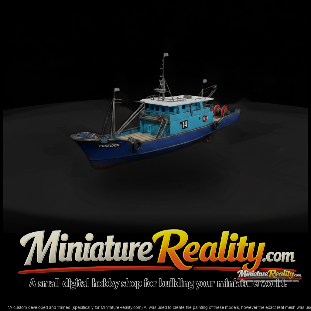 Blue Fishing Boat
