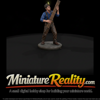1880s Mine Timberman with Prop Beam — thumbnail 2