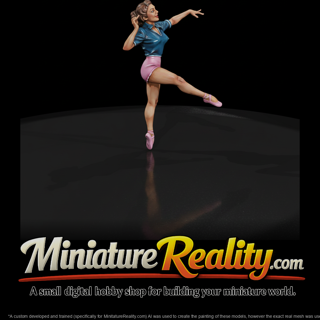 Female Ballerina Rehearsal Pose Figurine