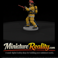 1980s Firefighter Working a Nozzle — thumbnail 2