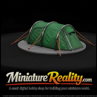 Green Tunnel Camping Tent with Guy Lines — thumbnail 2