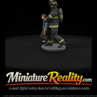 Firefighter Carrying a Rescued Victim — thumbnail 2