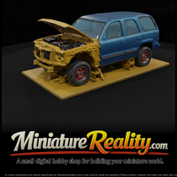 Half-Stripped SUV with Mismatched Front — thumbnail 2
