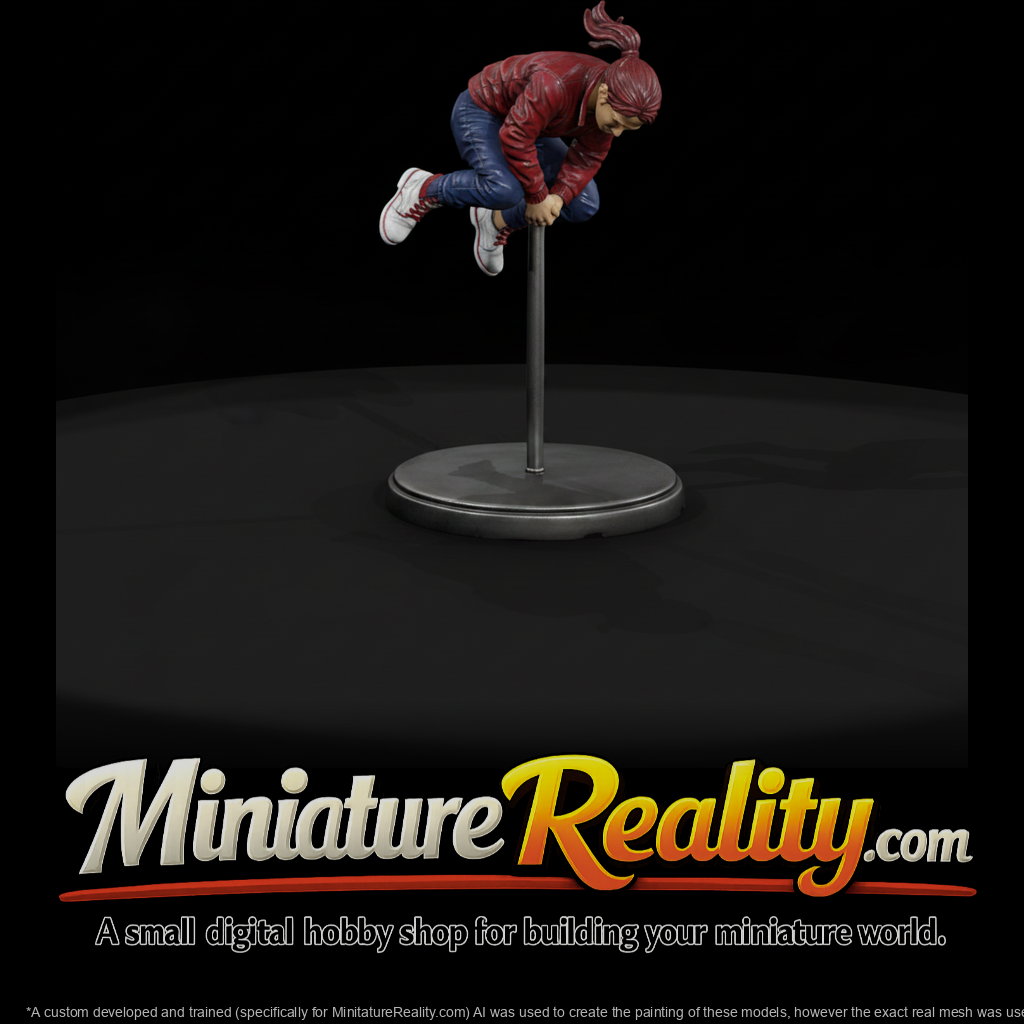 Stunt Performer Mid Dive Roll