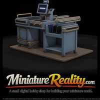 Retail Checkout Counter with Terminal — thumbnail 2