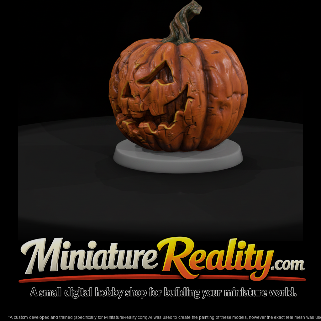 Carved Jack-o'-Lantern Pumpkin