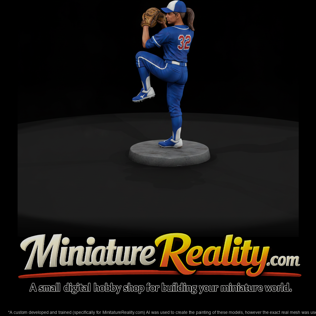 Baseball Pitcher in Windup