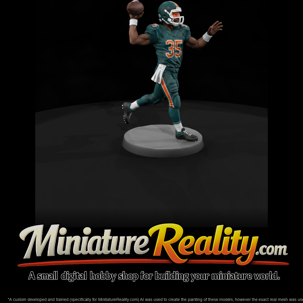 American Football Quarterback Throwing