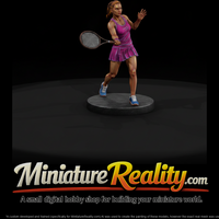 Woman Tennis Player Mid-Forehand — thumbnail 2