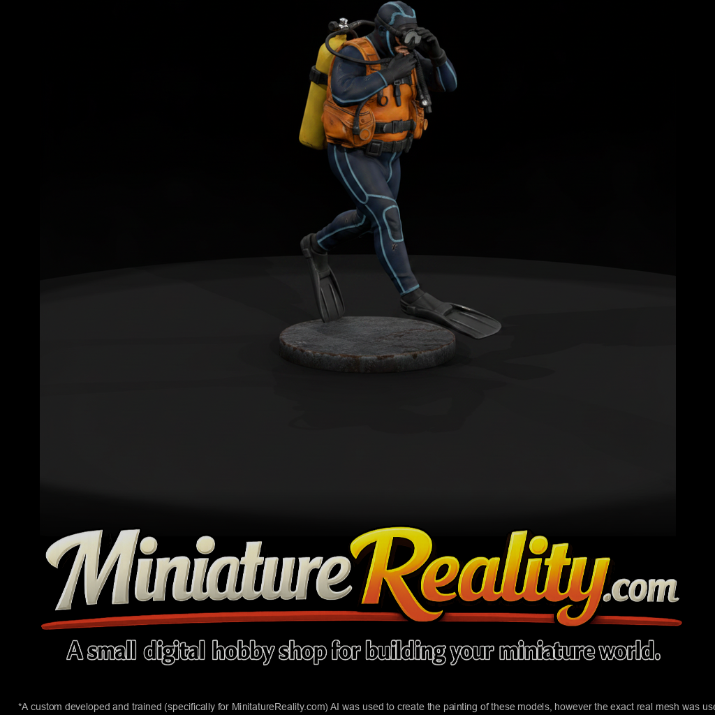 Scuba Diver in Giant Stride Entry