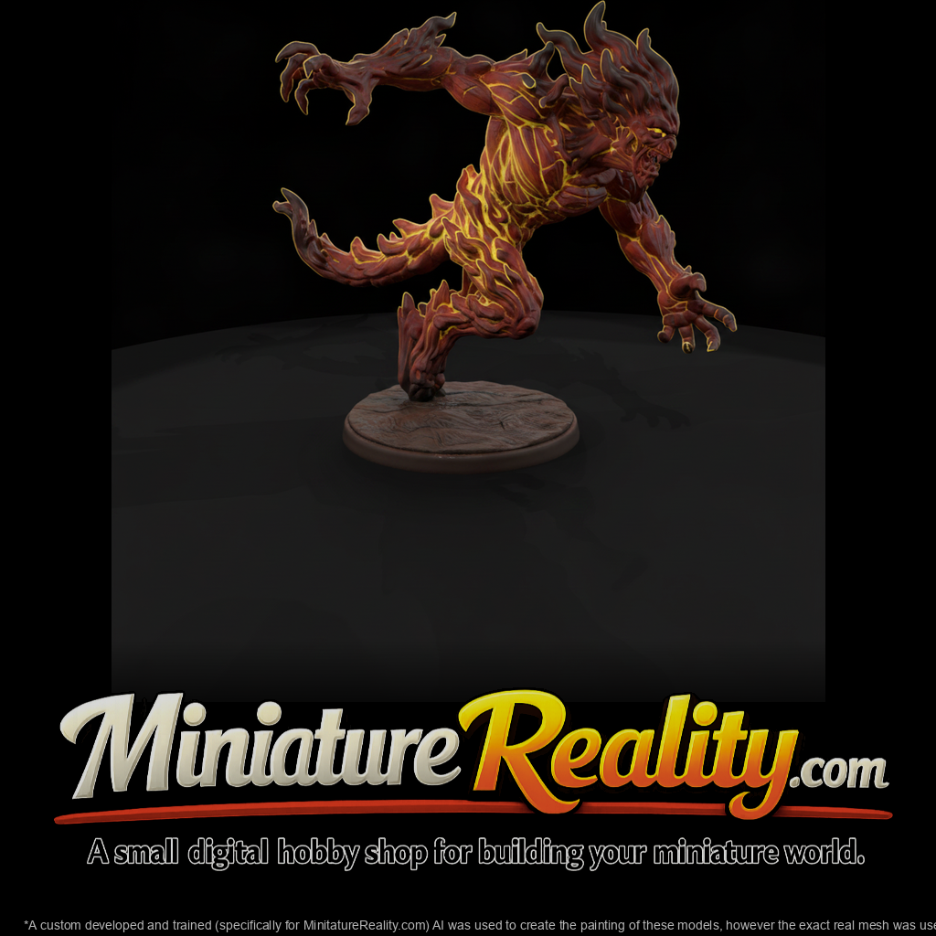 Fire Elemental Lava Monster