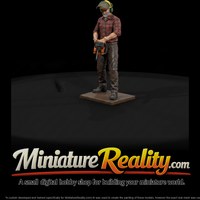 Chainsaw Logger in Plaid Shirt — thumbnail 2