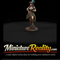 Female Pirate with Spyglass and Barrel — thumbnail 2