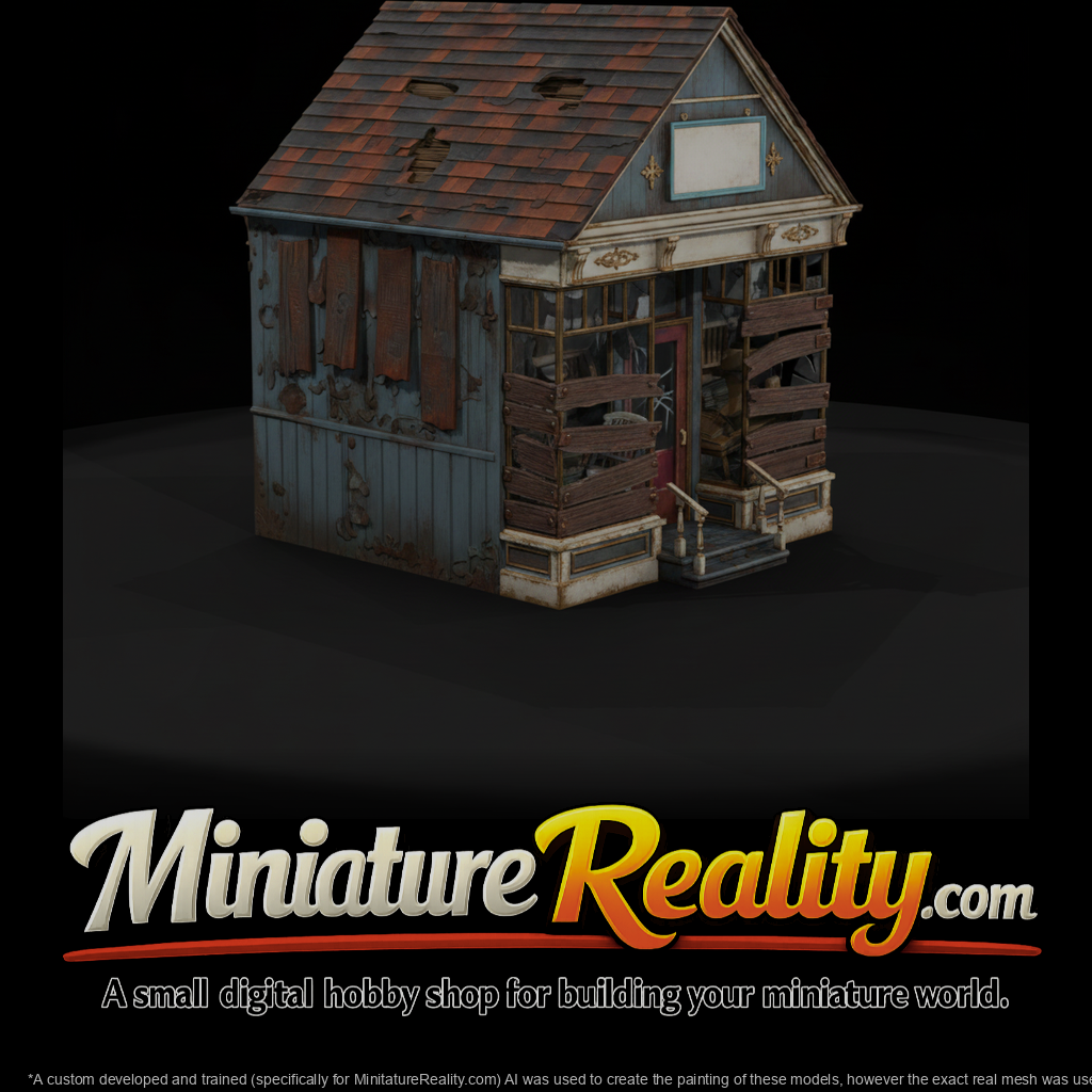 Boarded-Up Small Town Storefront