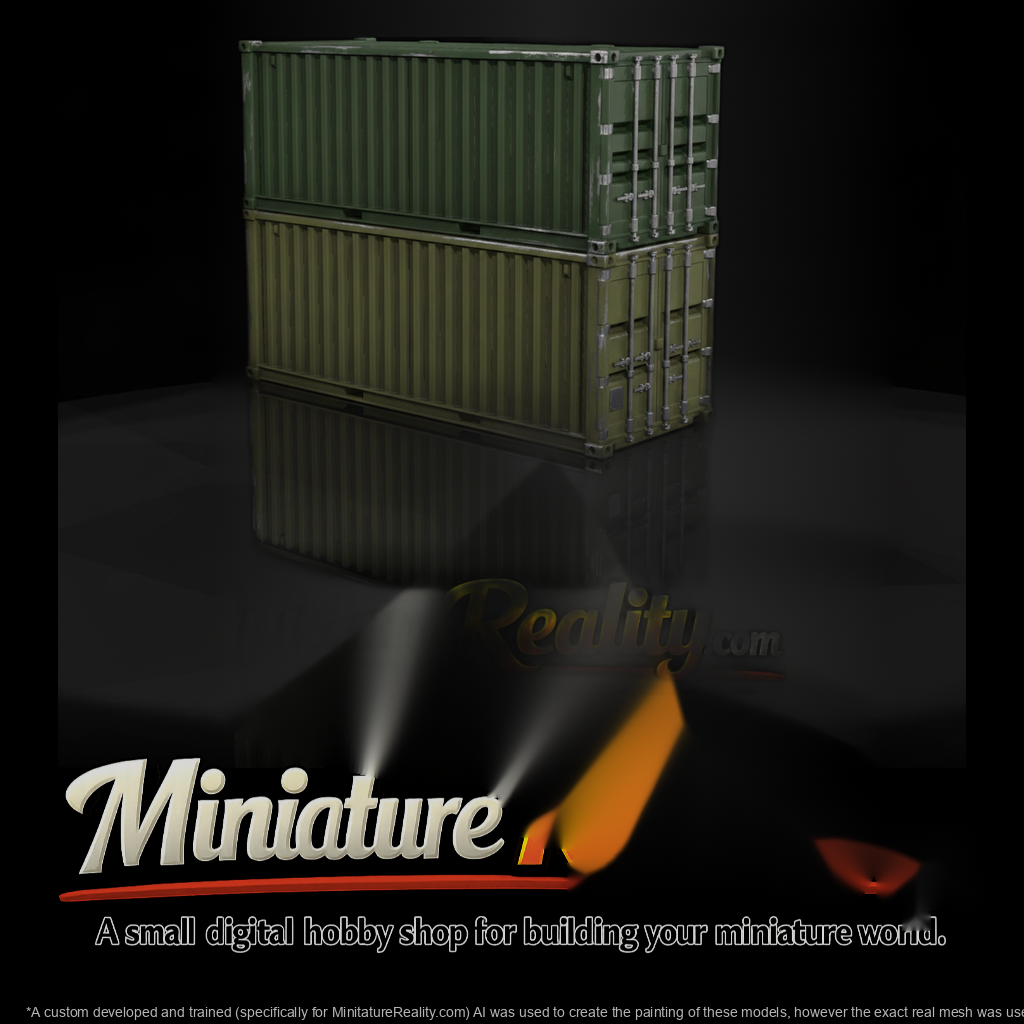 Stacked ISO Shipping Containers