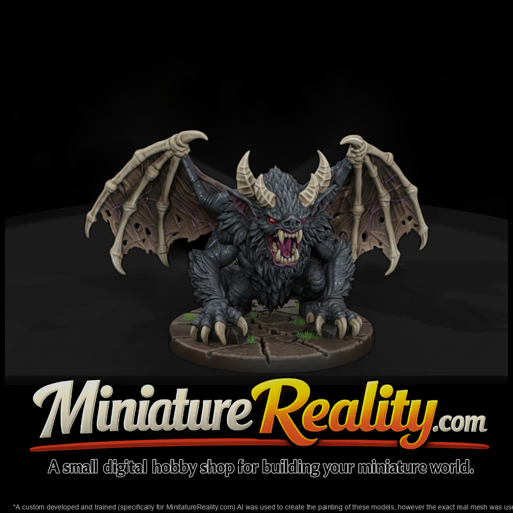 Horned Cave Bat Fantasy Gaming