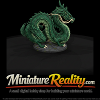 Serpentine Fantasy Dragon on Round Base — thumbnail 2