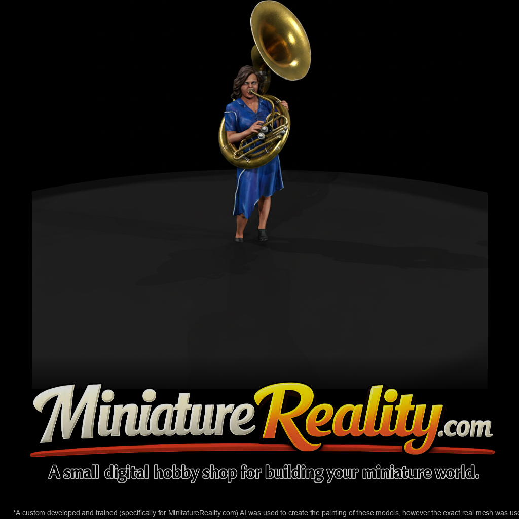 Sousaphone Player Figure - Female Musician