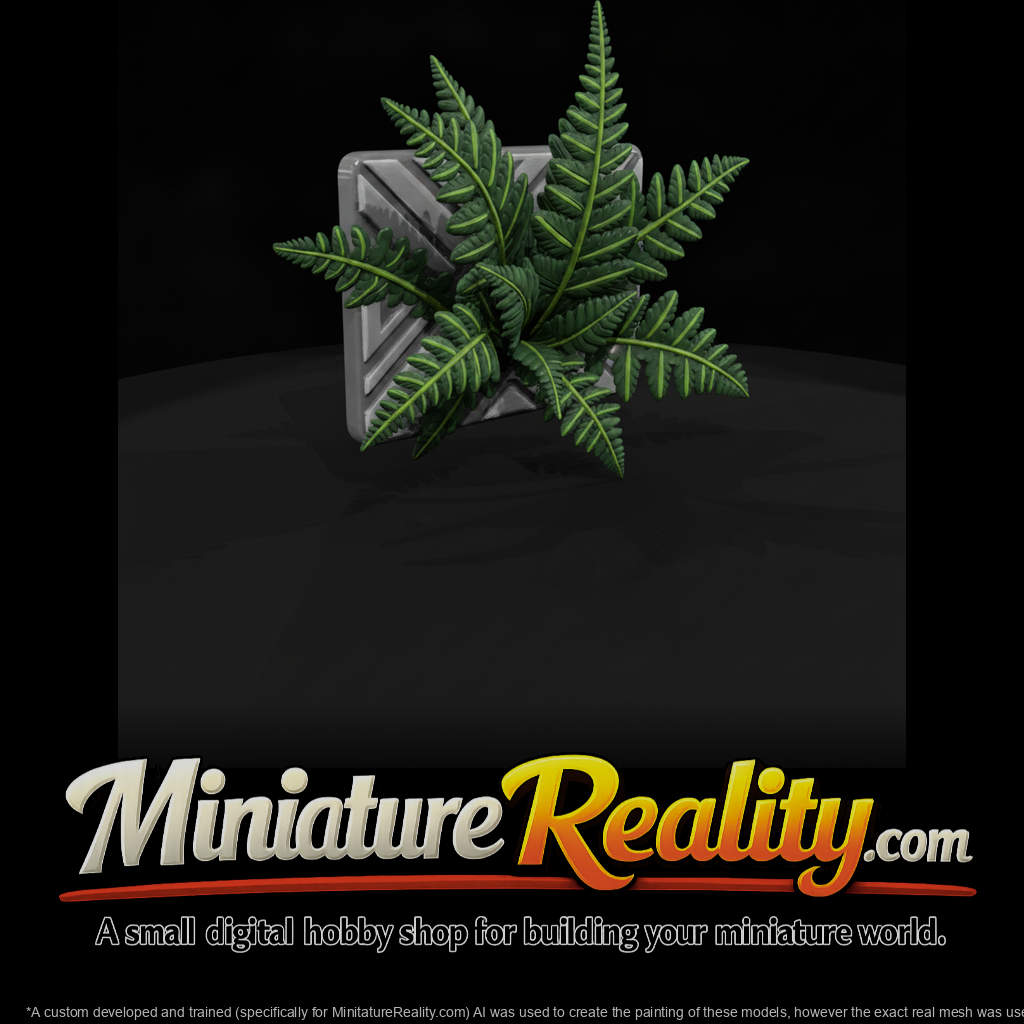 Wall-Mounted Fern in Square Planter