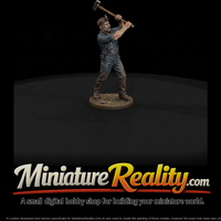 1880s Hard Rock Miner Swinging a Sledge — thumbnail 2