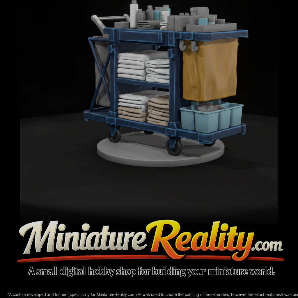 Hotel Housekeeping Cart with Linens