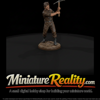 1880s Underground Miner Swinging a Pick — thumbnail 2