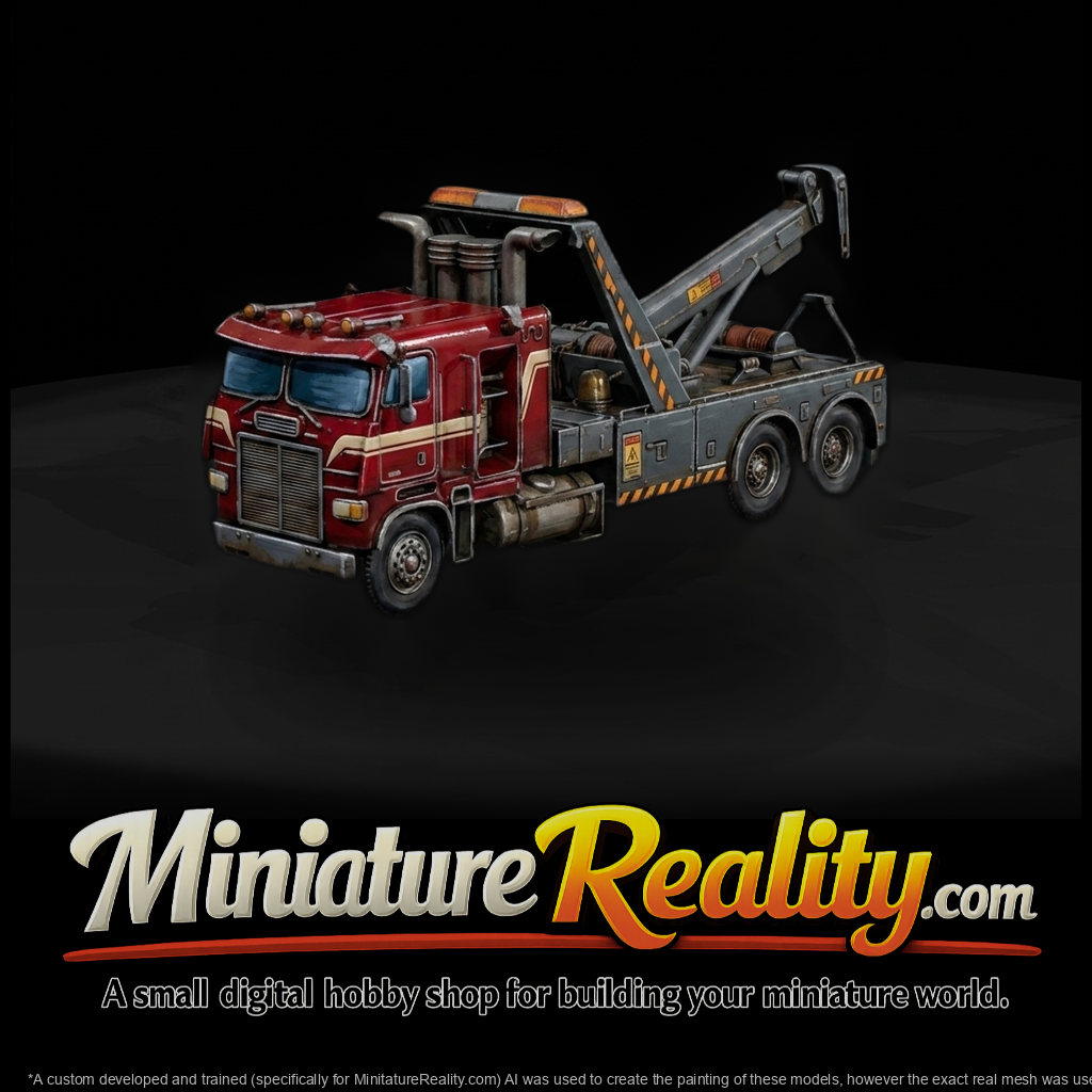 Cab-Over Semi Tow Truck And