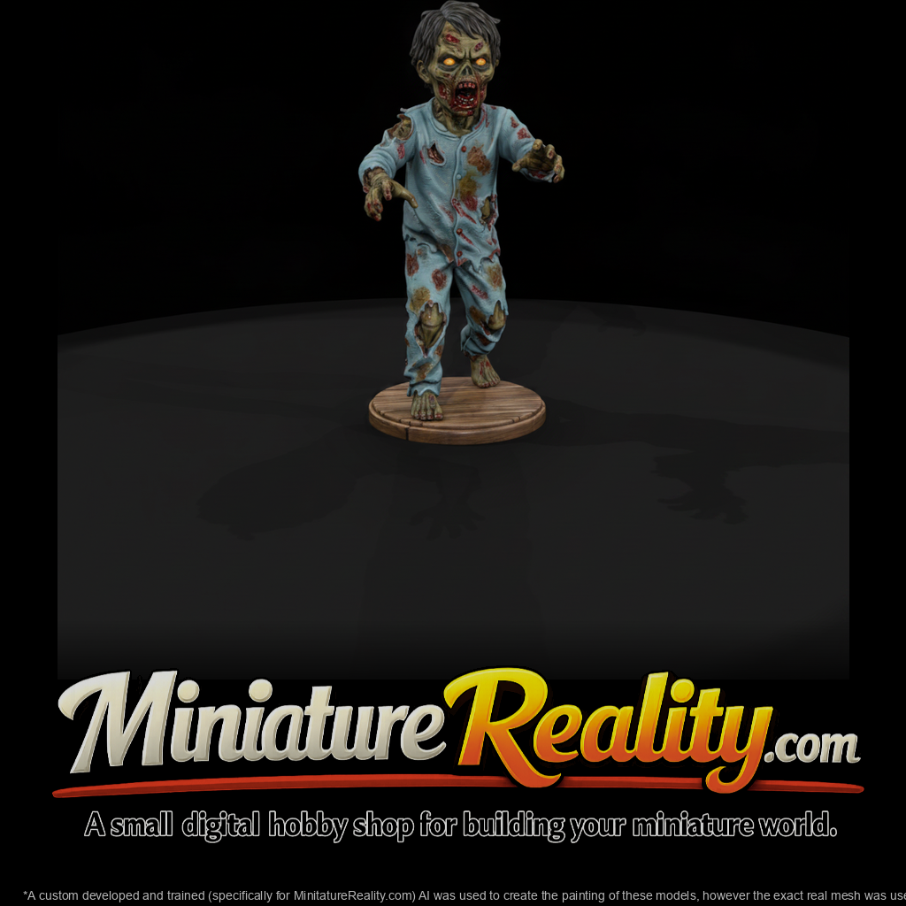 Zombie Toddler in Pajamas