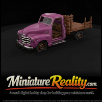 Weathered 1950s Stake Bed Pickup — thumbnail 2
