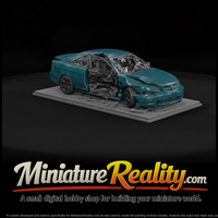 Side-Impact Wrecked Coupe on Base — thumbnail 2