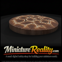 Cracked Dry Earth Round Display Base — thumbnail 2
