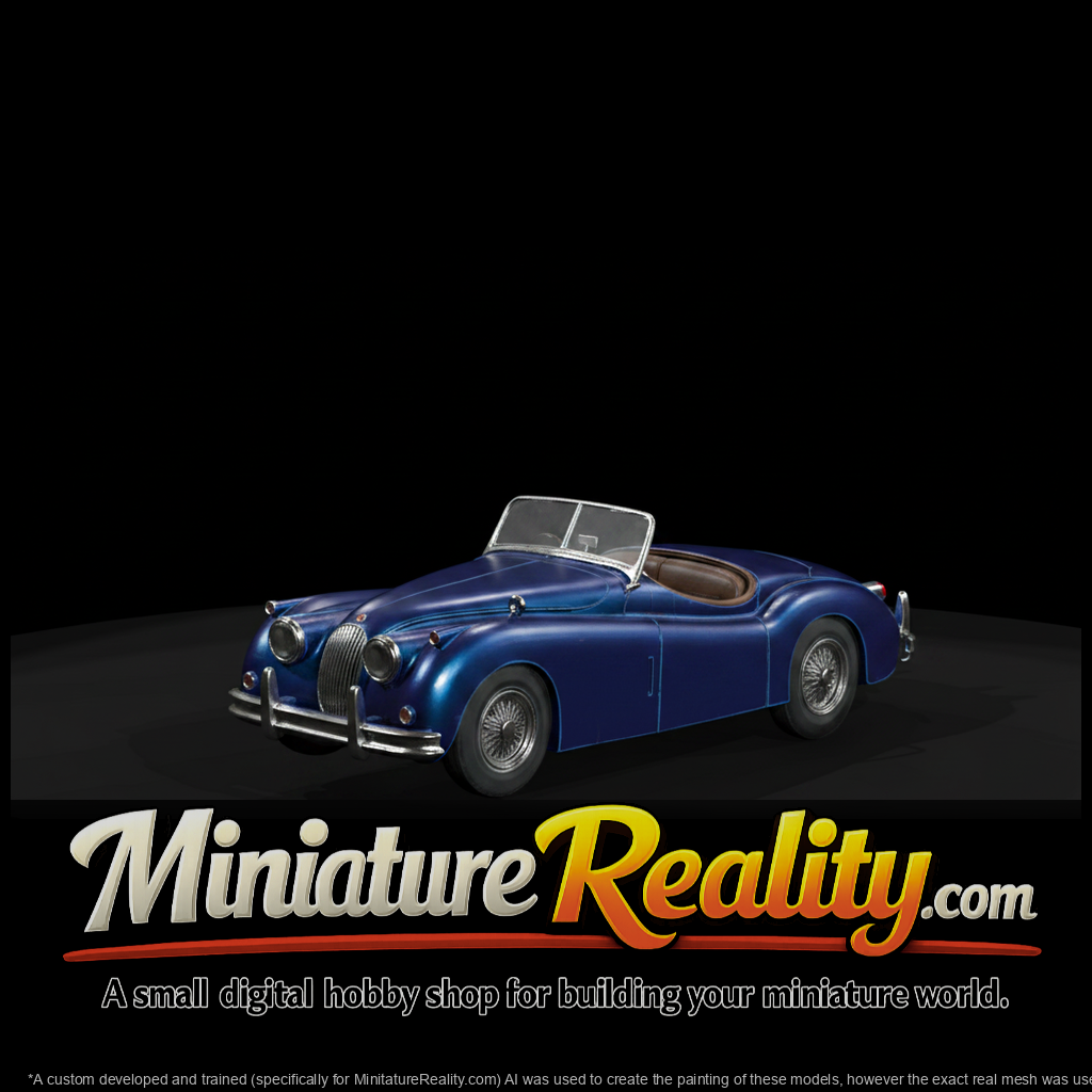 Classic Blue Convertible Roadster