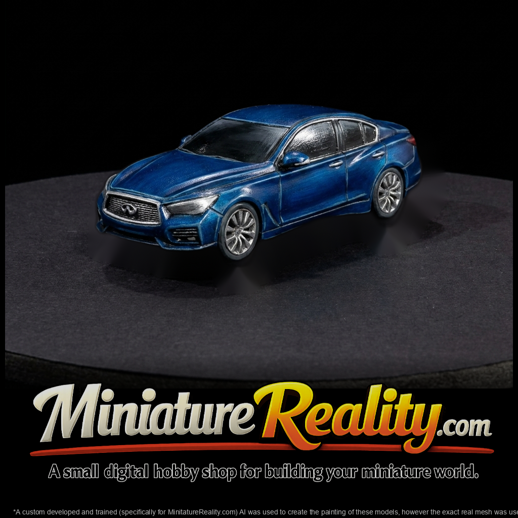 Luxury Sedan Car and Train Layouts