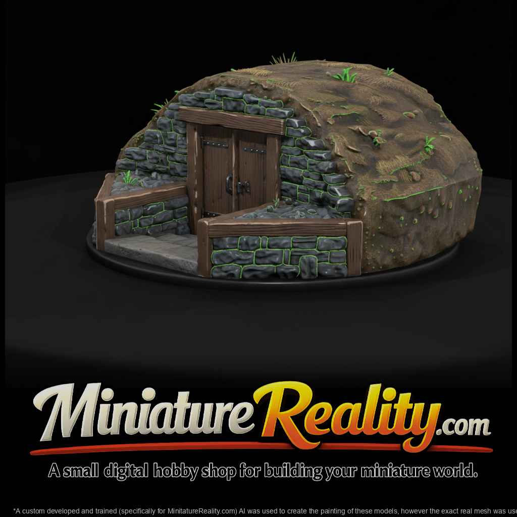 Farm Root Cellar with Stone Entry