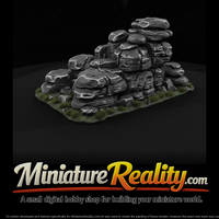 Layered Rock Outcrop Terrain Piece — thumbnail 2