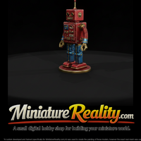 Vintage Tin Wind-Up Toy Robot — thumbnail 2