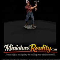 1880s Lumberjack Swinging an Axe — thumbnail 2