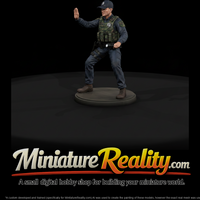 Modern Police Officer Signalling Halt — thumbnail 2