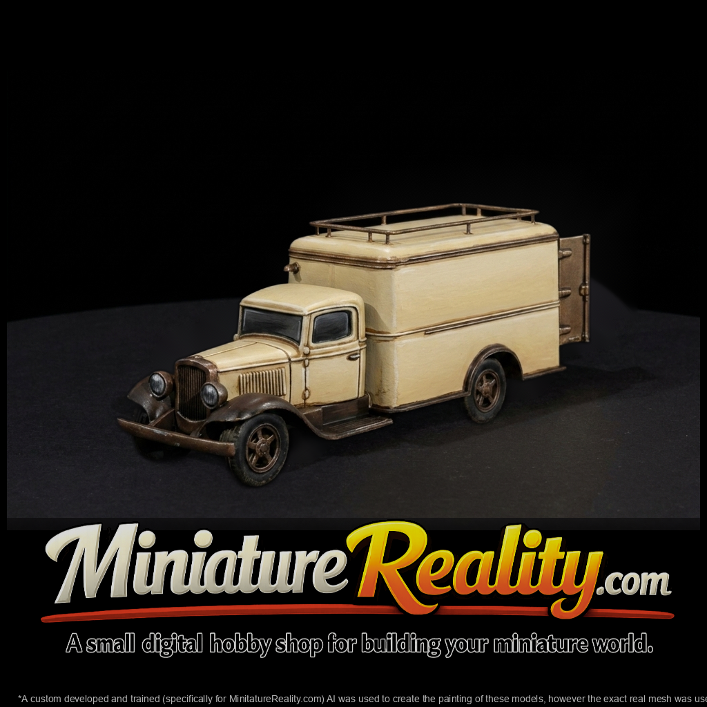 Vintage Box Delivery Truck
