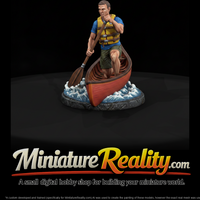 Canoe Paddler on Open Water — thumbnail 2