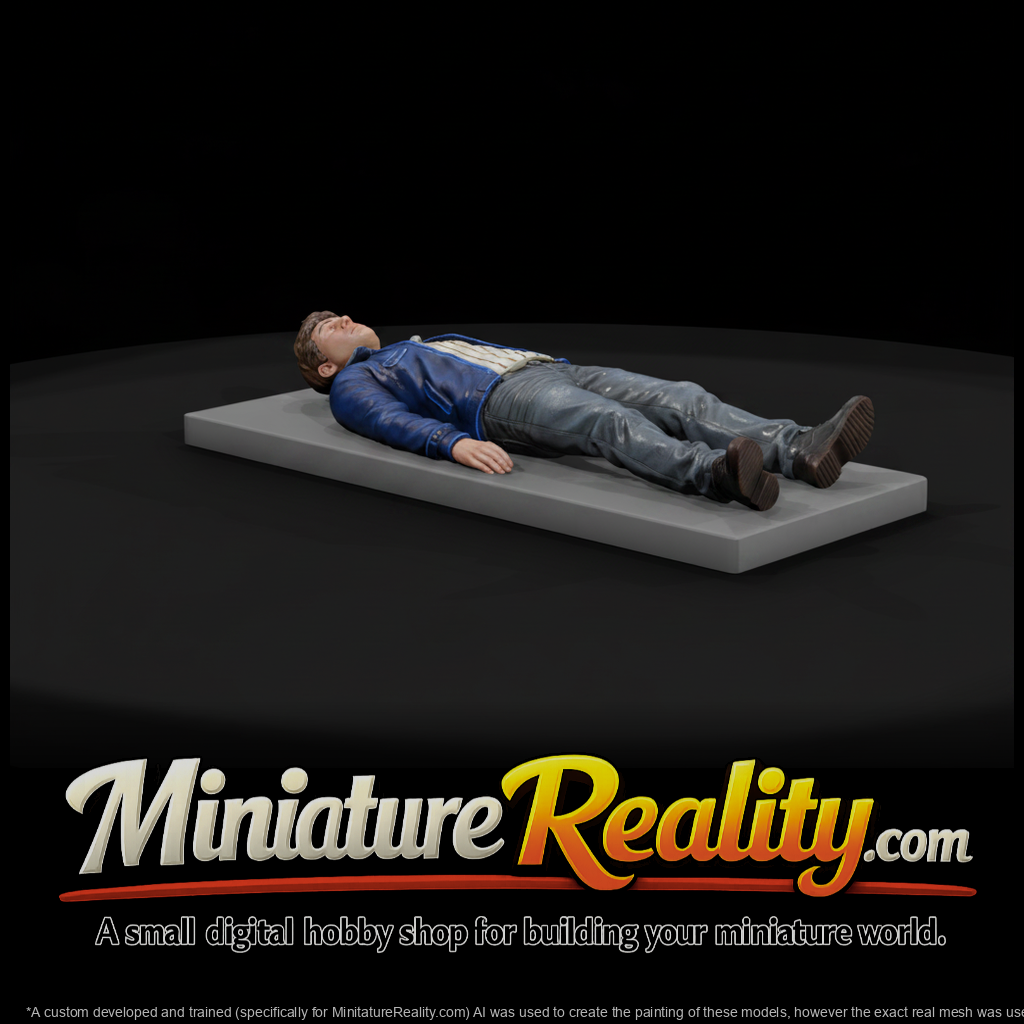 Fallen Modern Civilian Figure