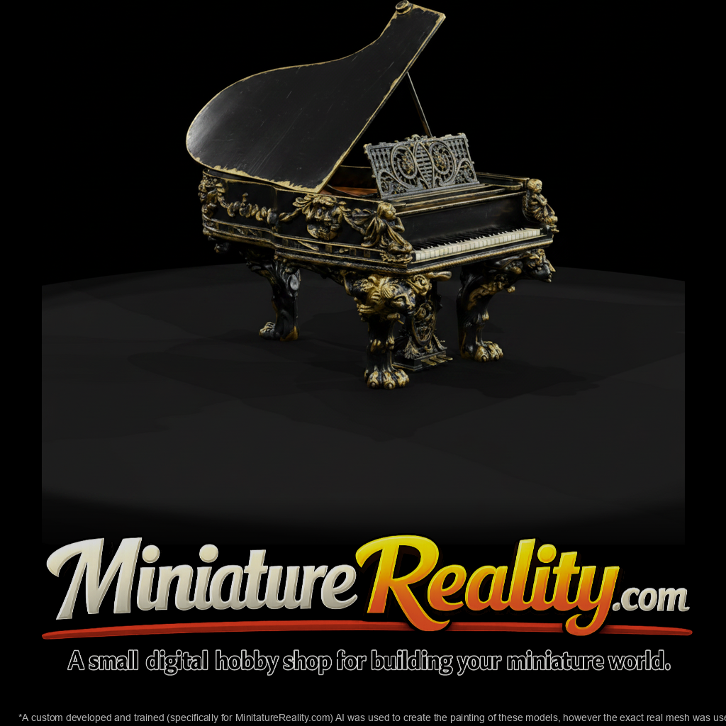 Ornate Grand Piano & Display