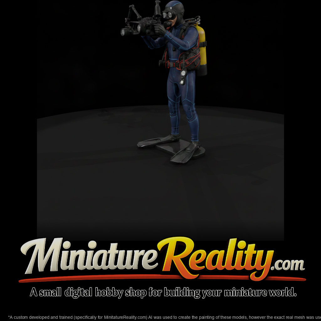 Scuba Diver with Underwater Video Rig