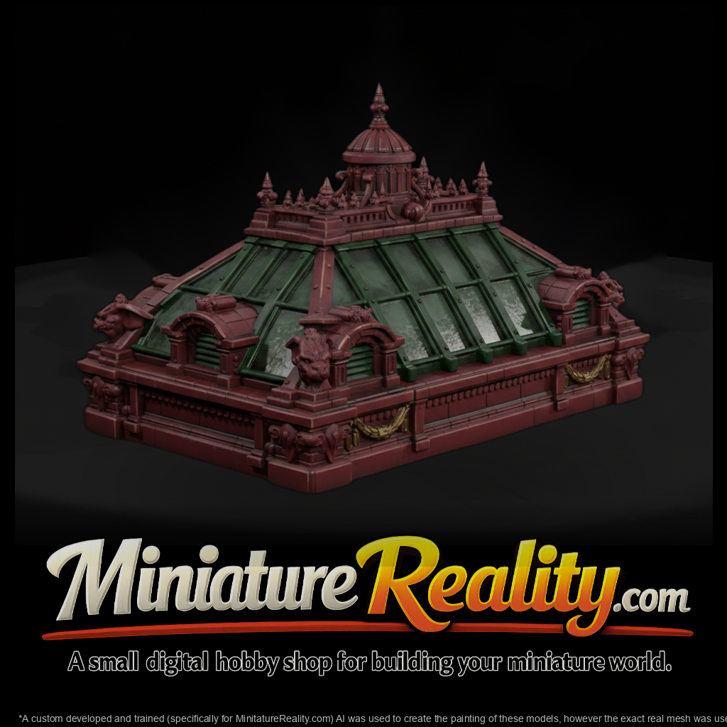 Ornate Skylight Roof Section Cupola and Dormers