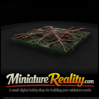 Sculpted Tree Root Terrain Tile — thumbnail 2