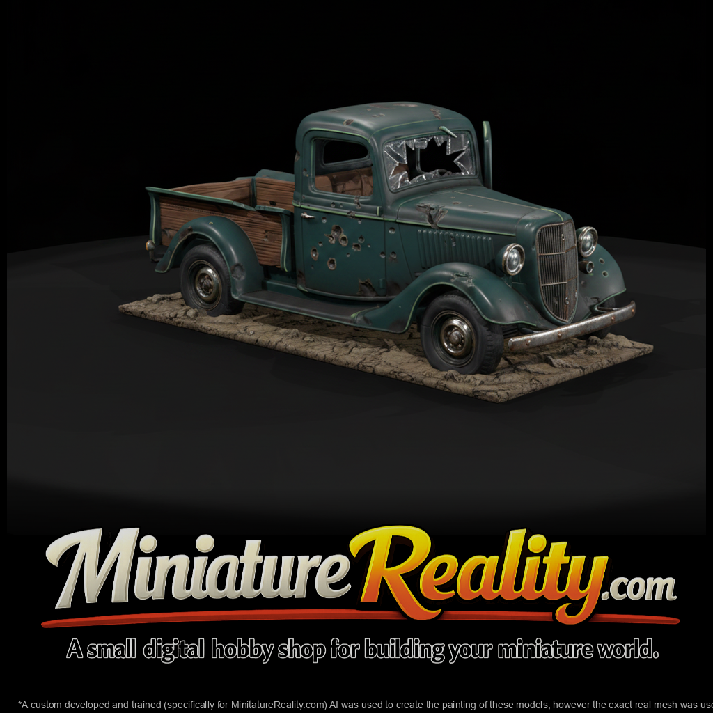Bullet-Riddled 1930s Farm Pickup